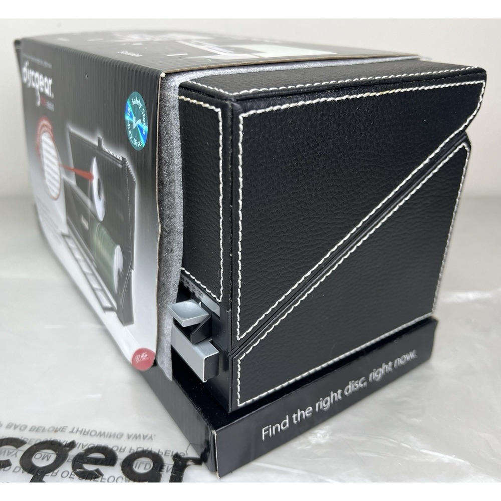 BRAND NEW Discgear 100 Auto CD / DVD Disc Storage Retrieval System Faux Leather - Picture 4 of 8